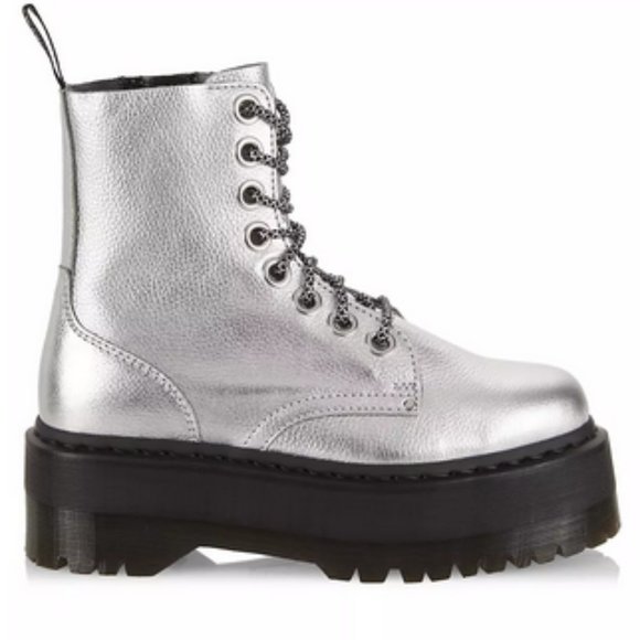 RARE Dr. Martens Jadon Max Boot Metallic Leather Platforms Brand New in … - Picture 2 of 14
